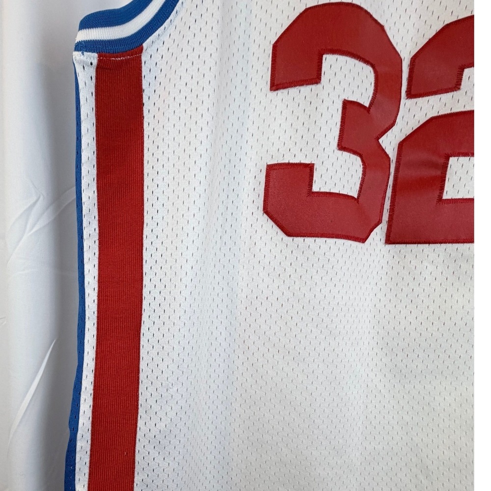 Champion‎ Europe Julius Erving 32 New York Nets Hardwood Classics Jersey XL NBA - Picture 7 of 10